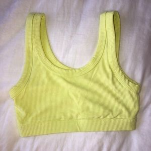 Alo Yoga Bra Neon Yellow
